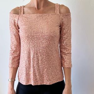 Sparkly pink INC top